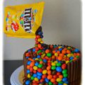 Gravity cake ou gâteau suspendu tout chocolat