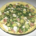 Tarte courgettes saucisses