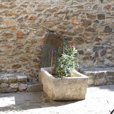 Fontaine /Source et Ballade à CASTELNOU et même Cascade par gros temps (Rare...