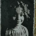 Portrait à l'huile(ma petite soeur salma).