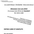 Mercredi 1er juin, de 14 à 18h, la Ludothèque éphémère sera à Caudrot