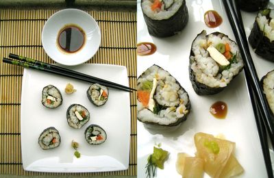 Maki de tofu et légumes