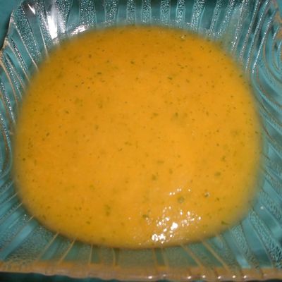 Soupe automnale à la coriandre