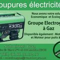 GROUPE ELECTROGENE A GAZ