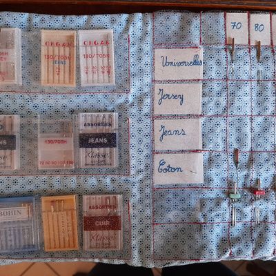 Rangement : aiguilles pour machine