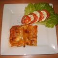 lasagnes et salade aux couleurs de l'Italie