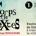 Liège: Le Festival Corps de Textes  (23-29 Mars)