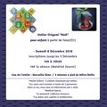Atelier Origami "Noël" pour enfant à partir de 7ans(CE1) / Samedi 8 Décembre 2018