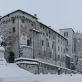 Château de Chambéry sous la neige 