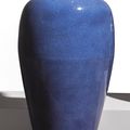 A tall powder-blue-glazed vase, Qing dynasty, Kangxi period (1662-1722)