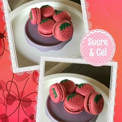 Ces Macarons qui ramènent leur Fraise...