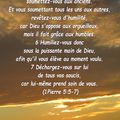 1pierre 5:5-7 (Versets Illustrés) Soummettez-vous... déchargez-vous