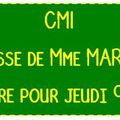 CM1 Mme Martin - Histoire pour jeudi 9 avril