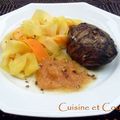 Pavé de foie de veau aux tagliatelles de carotte et navet, au pamplemousse et poivre de Séchuan