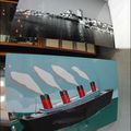 Tirages HD sur Alu de la photo de Margaux et de mon dessin pour l'expo Titanic. 2 X ( 120 X 80 )