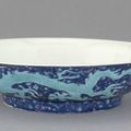 Dish with design of pair of dragons, late 15th century, Ming dynasty