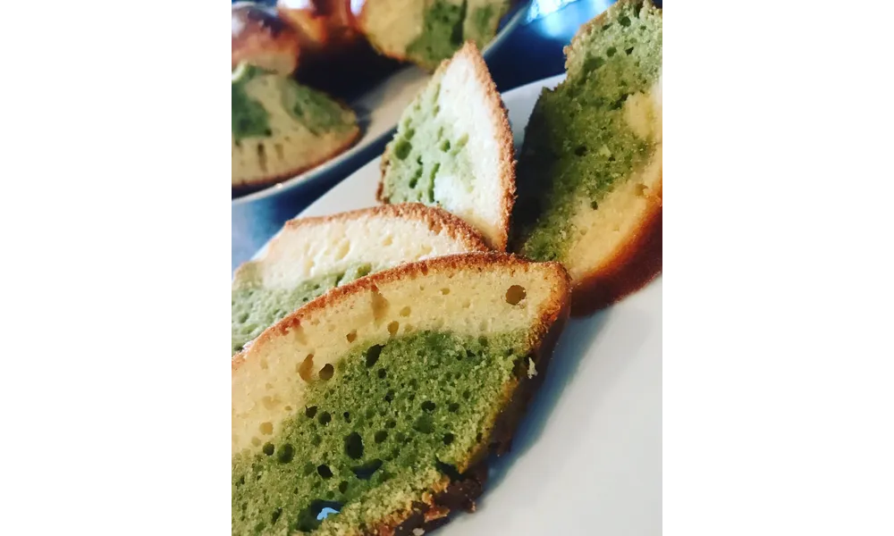 Cacke vanille matcha