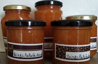 confiture de coings et de patate douce