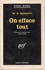 On efface tout de W.R. Burnett