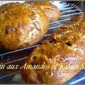 Pains aux Amandes et Raisins secs