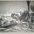 SAUMUR (49) - JANVIER 1880 - L'EMBÂCLE DE LA LOIRE