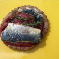 Tartelettes à la compotée de tomates et aux sardines