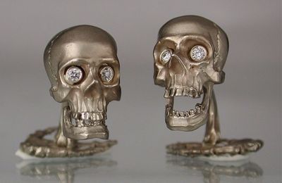 Comedy & Tragedy Cuff-links By Artist Jewelry Kim Eric Lilot, 2009