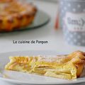 Flamusse aux pommes et ricotta, sans beurre