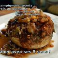 Champignons géants farcis au quinama (sans gluten)