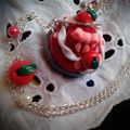 collier Cupcake Cerise Chantilly