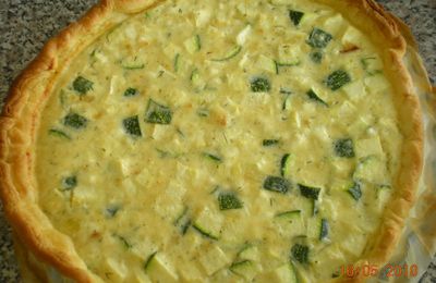 Tarte à la féta et aux courgettes