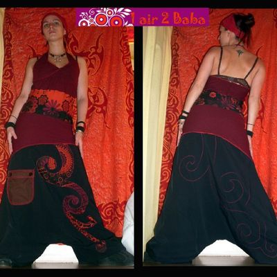 Ma derniere création en robe sarouel