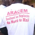 Remise de dons aux populations déplacées du Nord du Mali , le 24-10-2012 à Bamako.