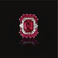 Pink sapphire and diamond ring, Oscar Heyman & Brothers