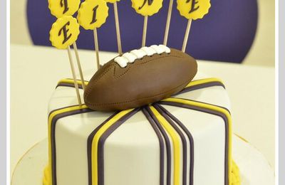 Gâteau football américain - Vikings Minnesota   