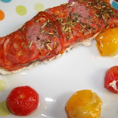 Papillote de cabillaud au chorizo