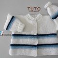 FICHE TRICOT BEBE, tuto bb, modèle layette à tricoter, explications en pdf