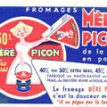 Buvard pub fromage 1950 vintage