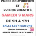 Puces de mercières et couturières de Sainte Marie des Champs 9 mars 2019