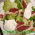 salade de magret de canard au chevre chaud