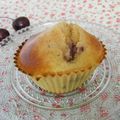 Muffins Cerise-Amande, coeur gourmand...