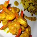 Curry de crevettes au lait de coco