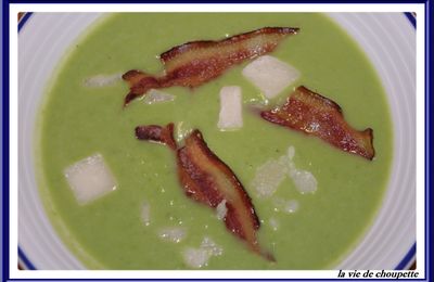 VELOUTE DE PETITS POIS AU LARD