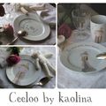 porcelaine peinte à la main de Kaolina (dessins de Ceeloo)