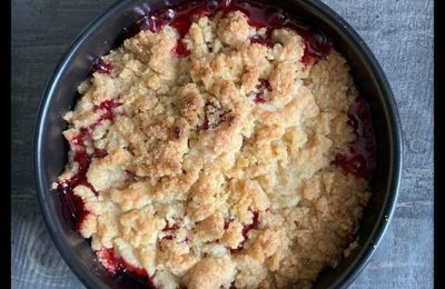 Crumble aux framboises