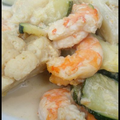 Curry de crevettes au lait de coco