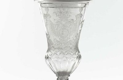 Deckelpokal, Cup with coat of arms of Emperor Charles VI, 1730, Dresden