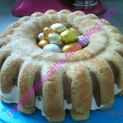 Charlotte vanille chocolat de Pâques