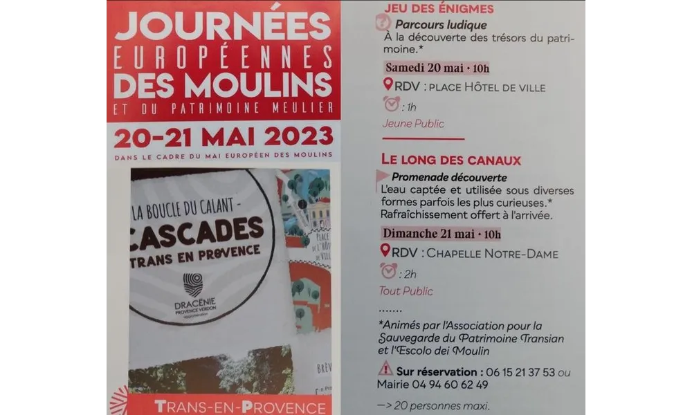 Journées Européennes des Moulins et patrimoine meulier 