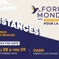 REVUE DE PRESSE NORMANDE au 7 septembre 2023: Le forum mondial Normandie pour la Paix le 29 septembre au lieu du 6 juin...